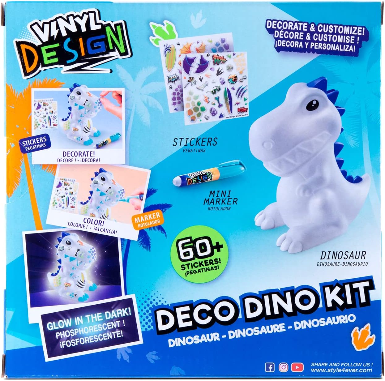 Canal Toys Style 4 Ever – Vinyl Dinosaur Money Box