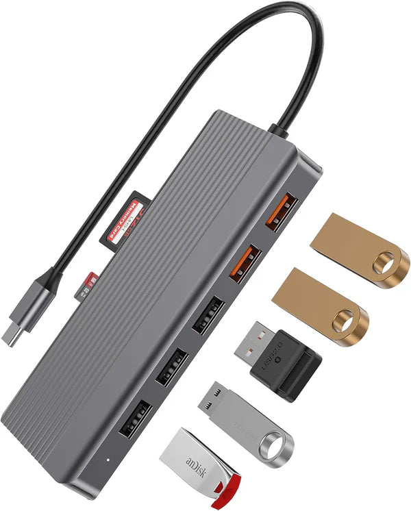 Powerology 12 in 1 USB-C Hub – Ultimate Performance & Connectivity