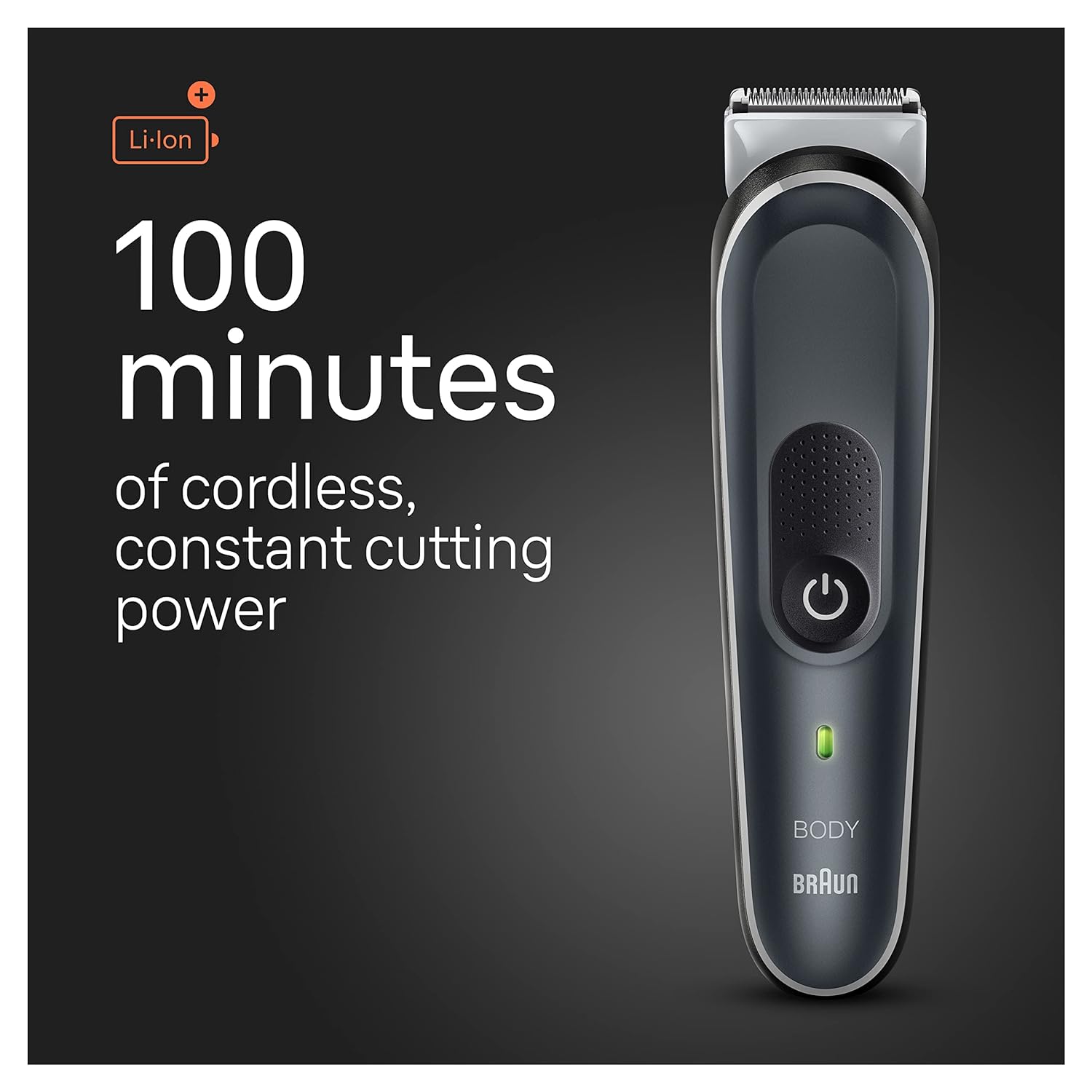 Braun Body Groomer Series 5 : Men's Groomer for Gentle and Clean Shave, Waterproof - BLACK