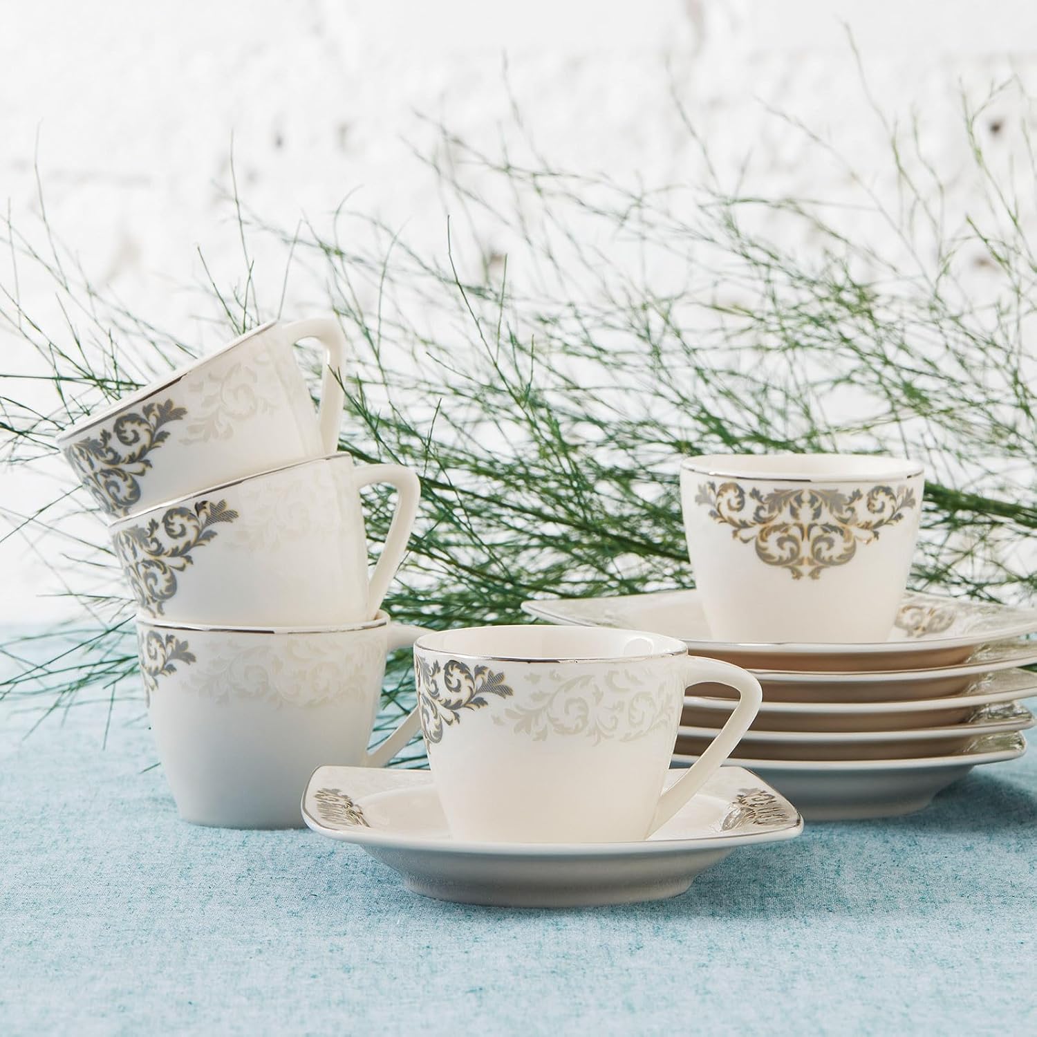 Karaca Nazende Coffee Set for 6 – Elegant Design