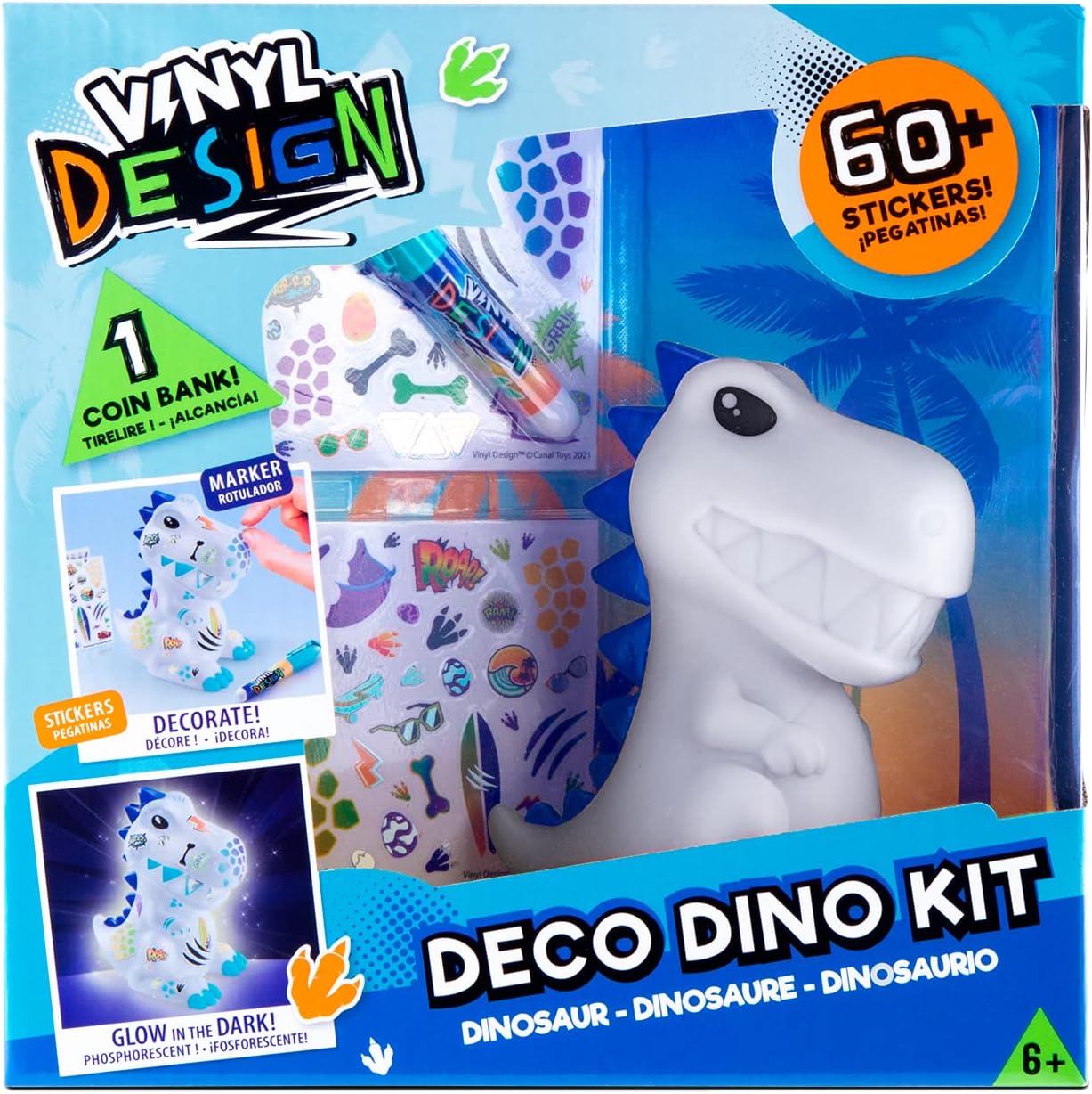 Canal Toys Style 4 Ever – Vinyl Dinosaur Money Box