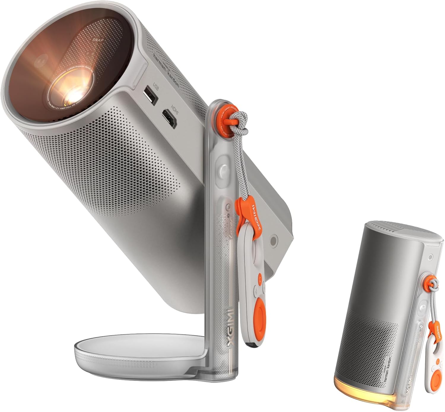 XGIMI MoGo 4 Laser Projector Outdoor Collection – Triple Laser, 1080P, Google TV, 5H Battery + 70" Screen & Carry Case