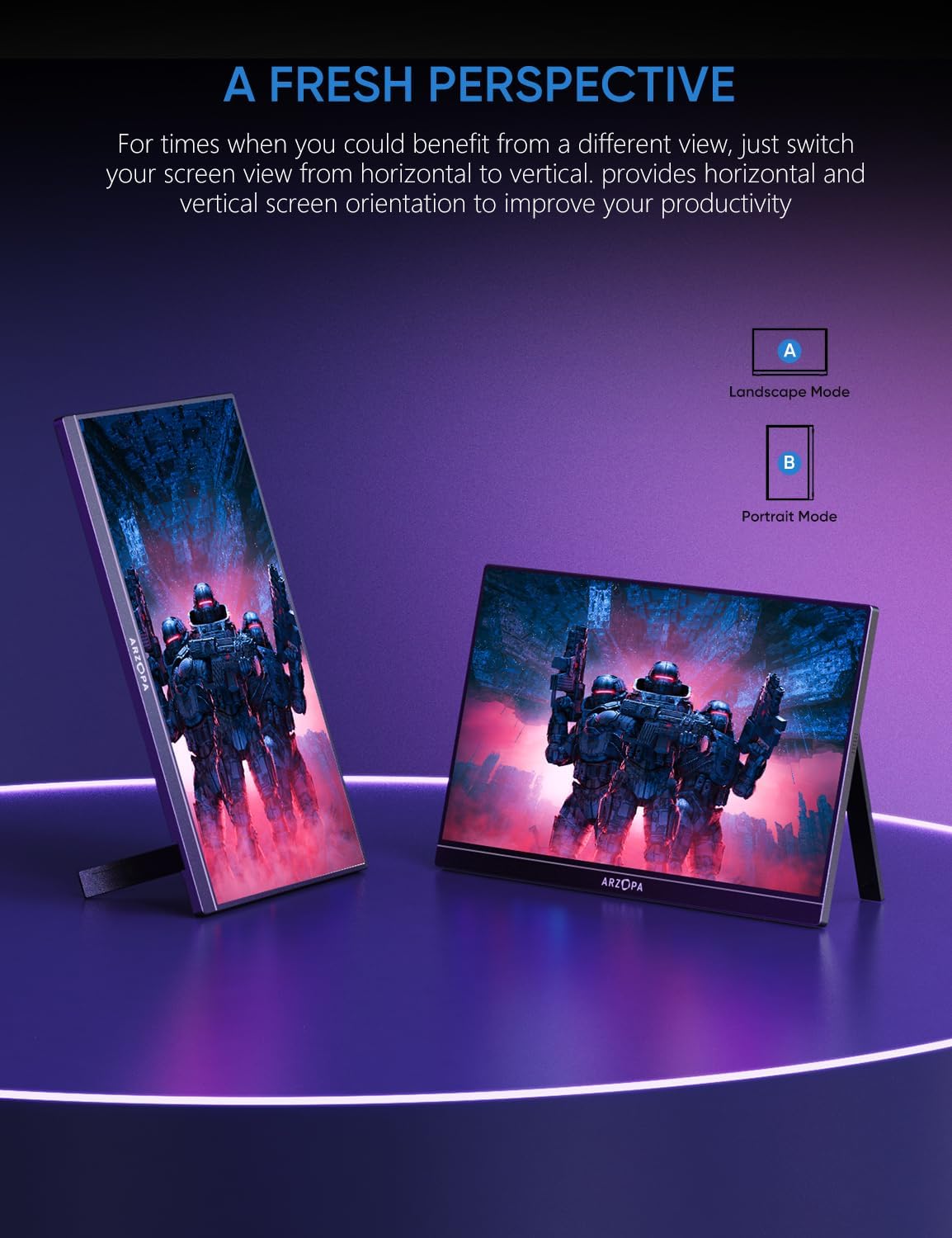 Arzopa Z1FC | 16.1" 144Hz IPS Laptop Portable Monitor
