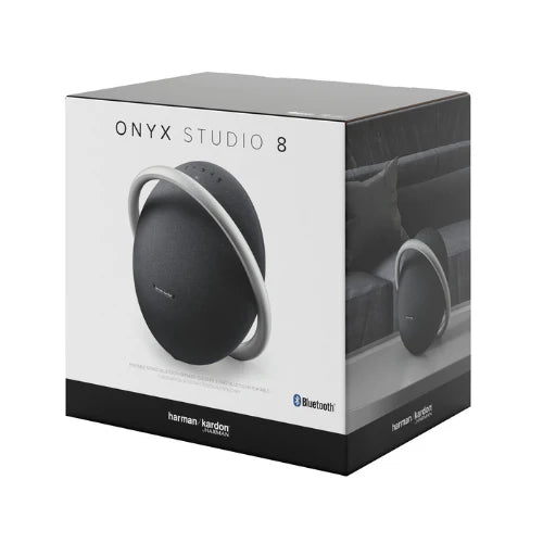 Harman Kardon Onyx Studio 8 Portable Stereo Bluetooth Speaker | Premium Sound | Self-Tuning | 8 Hours Battery