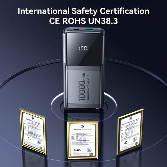 JOYROOM JR-PBF19 10000mAh Power Bank with Display & Cables