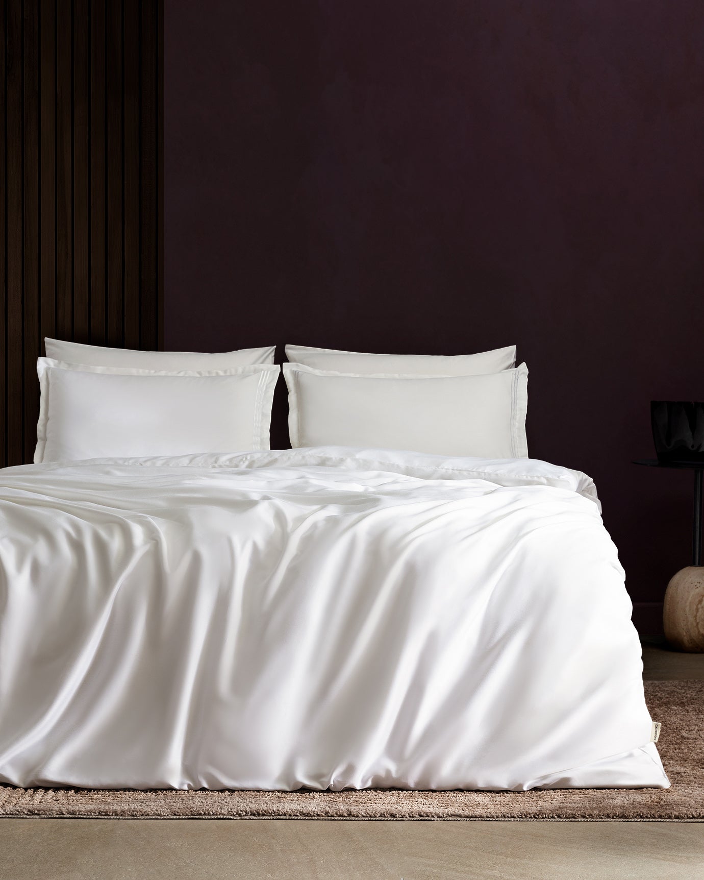 Clarette Double Size Bamboo Satin Duvet Cover Set - Madame Coco JO