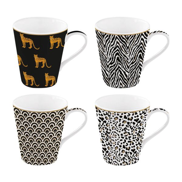 Easy Life Savana 4-Piece 300ml Glass Set – Multicolor