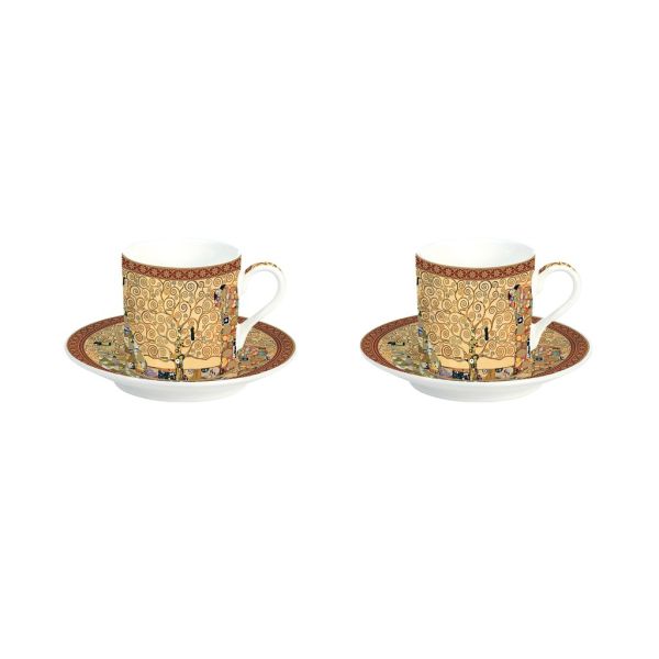 Easy Life Tree of Life 4-Piece 75ml Coffee Cup Set