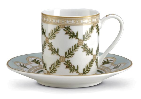 Easy Life Rosita 4pcs Coffee Cups 80ml – Green & Gold