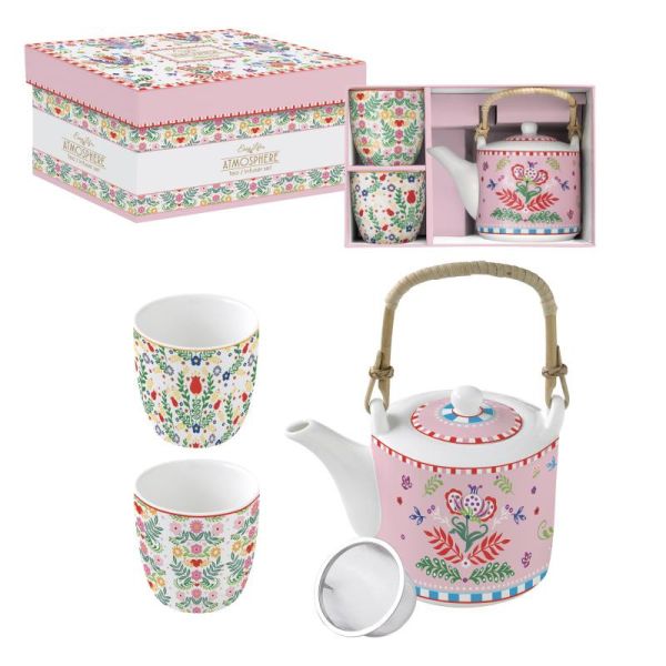 Easy Life Spring Folk Tea Set - Multicolor