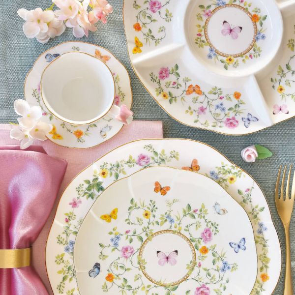 Easy Life Dancing Butterflies 4 Coffee Cups 120ml Set with Box