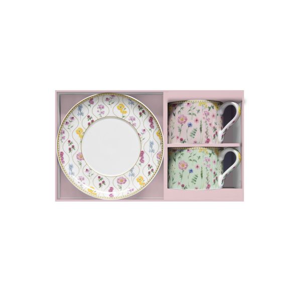 Easy Life Meadow Flowers 4pcs Tea Cups Set 240ml