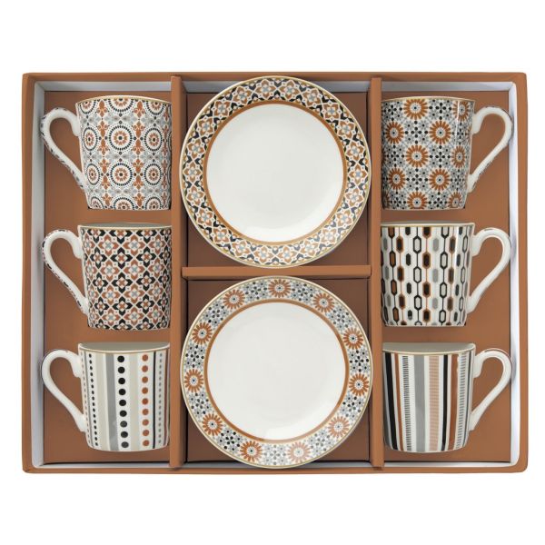 Easy Life Geoethnic 12pcs Coffee Cups Set - 100ml