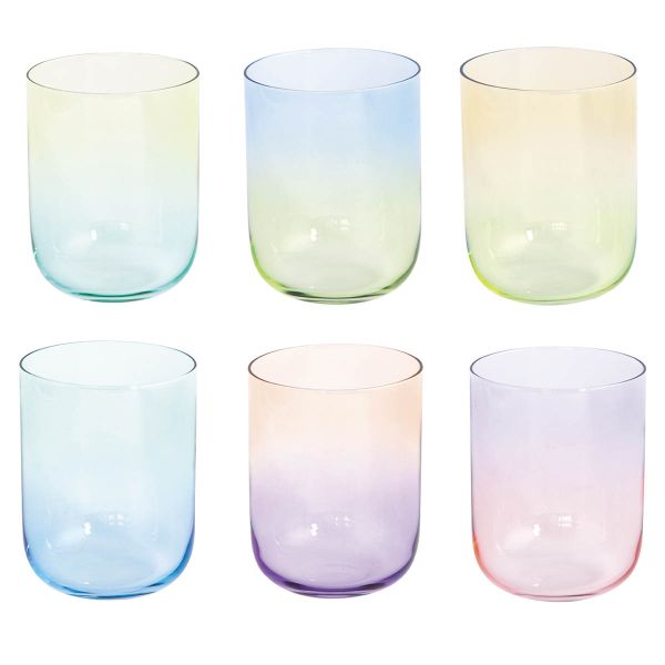 Easy Life Rainbow 6pcs Glasses 390ml – Multi Colors