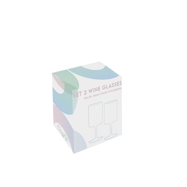 Easy Life Rainbow 2pcs Glasses 360ml – Pink