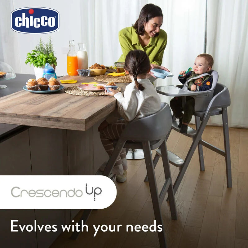 Chicco Crescendo Up Highchair – Black Re_Lux