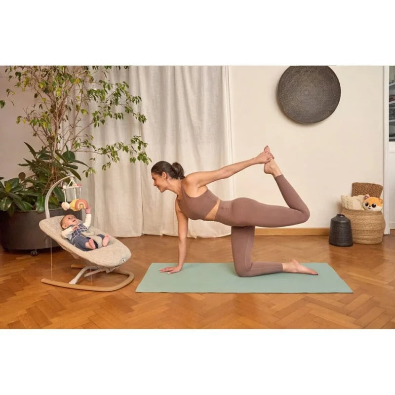 Chicco Zen Wave Bouncer – Wooden Grey, Comfortable & Safe