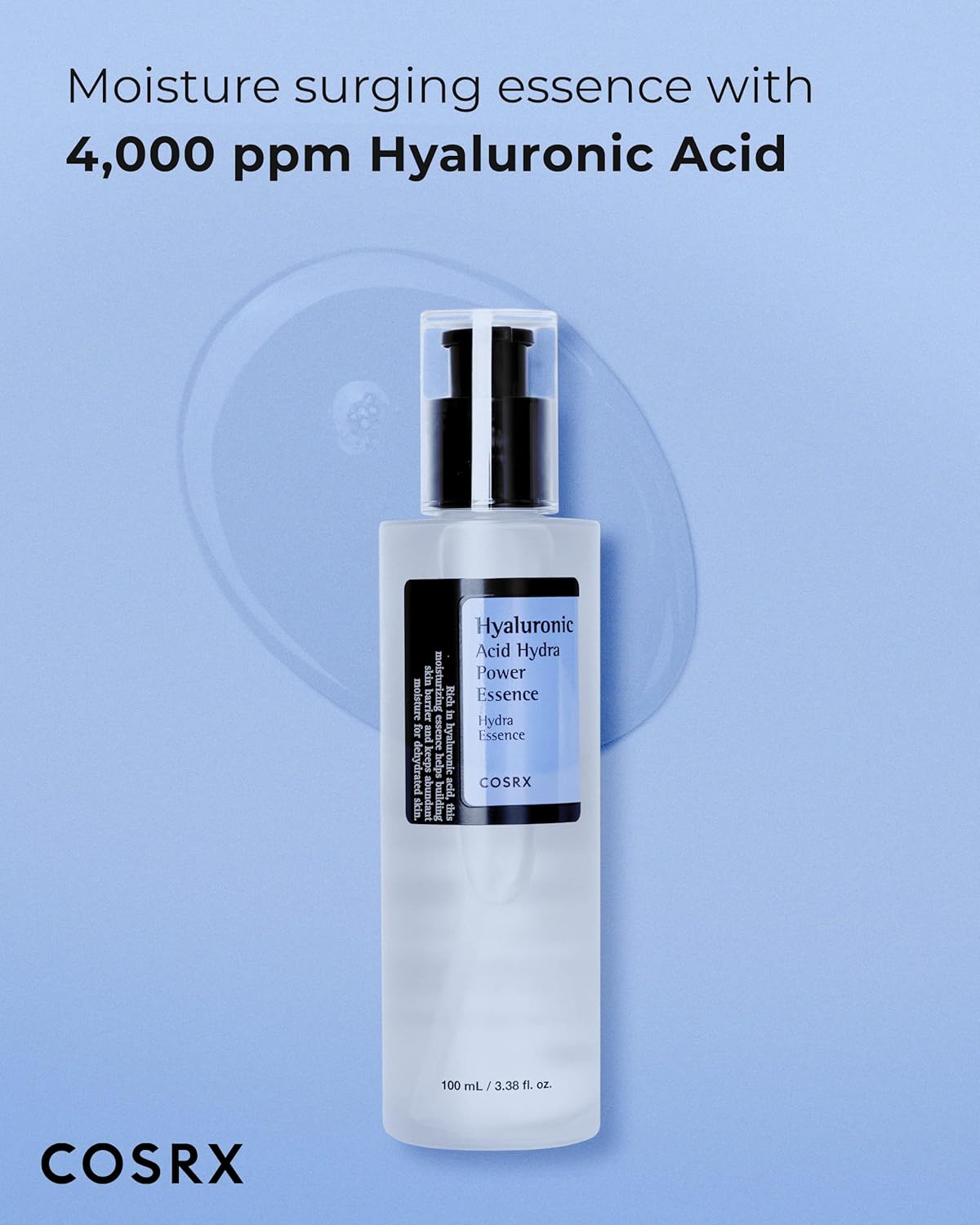COSRX Hyaluronic Acid Hydra Power Essence 100ml – Lightweight Daily Toner for Dry & Sensitive Skin