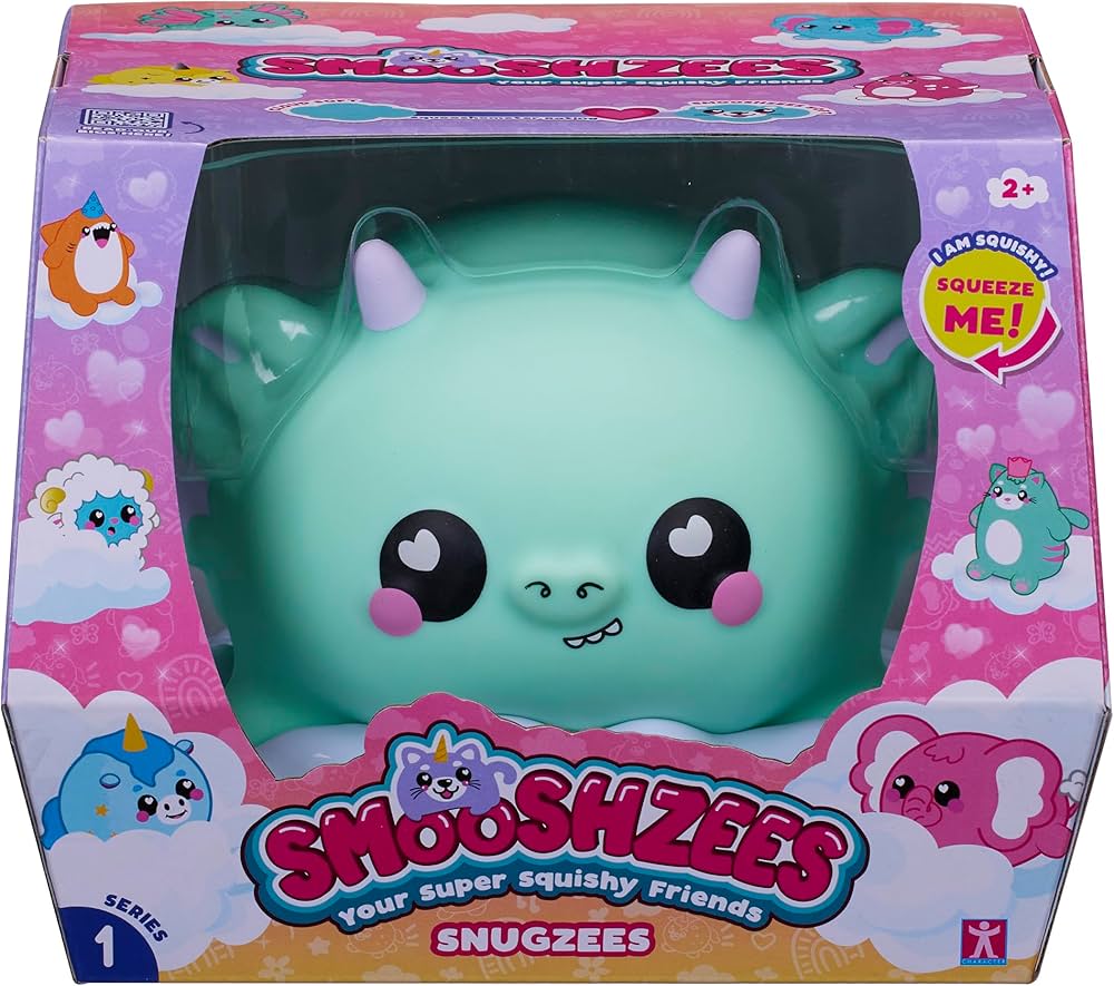 Smooshzees Large Snugzees – Jade Green Dragon Plush Toy