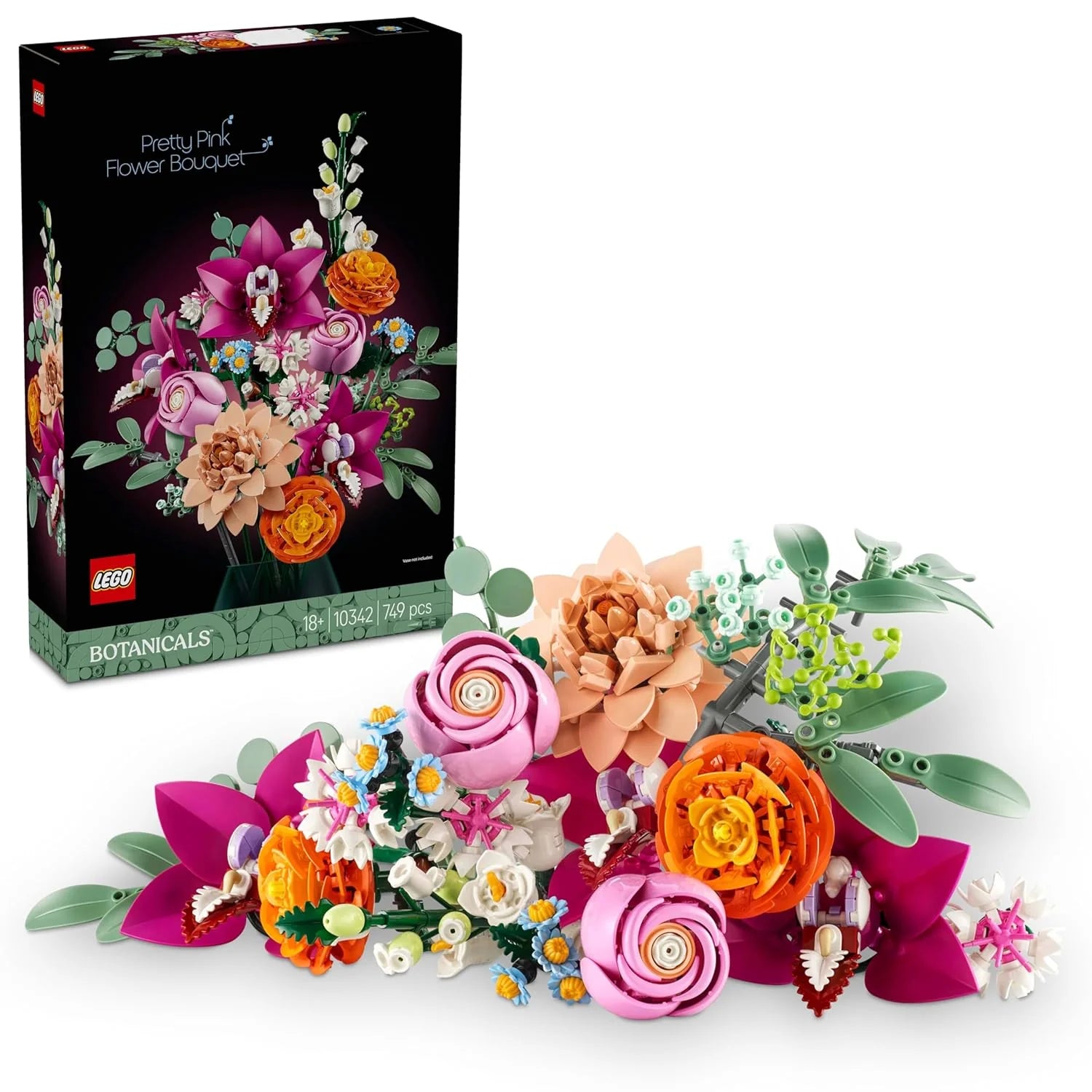 LEGO® Pretty Pink Flower Bouquet 10342 – Botanical Set