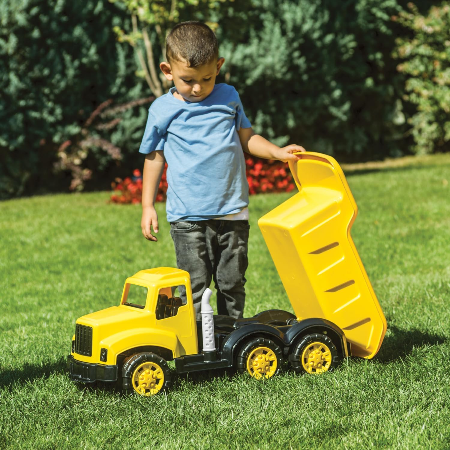 DOLU Large Yellow Dump Truck Toy for Kids 83cm (7112)