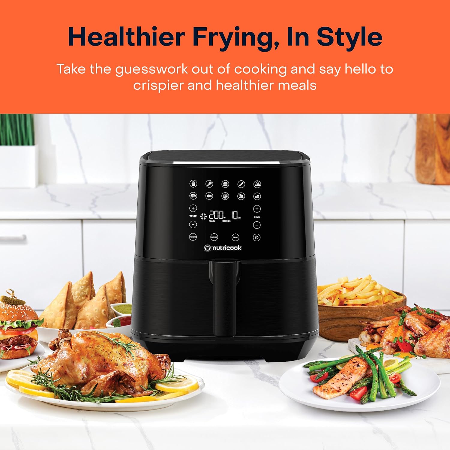 Nutricook Rapid Air fryer 2 / traditional deep fryer 5.5L -  Black