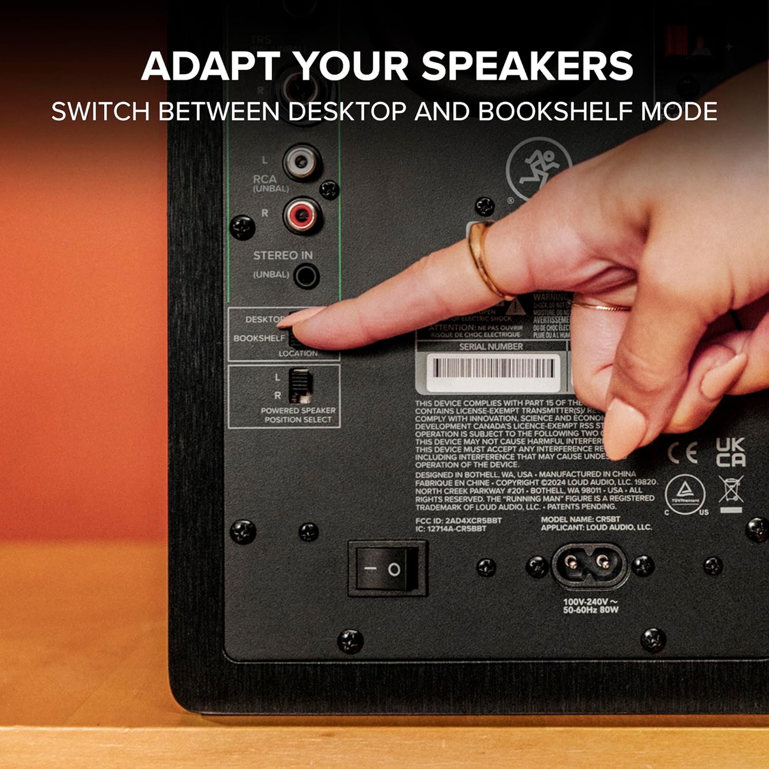 Mackie CR5BT 5.25" Studio Monitors with Bluetooth & Tone Control
