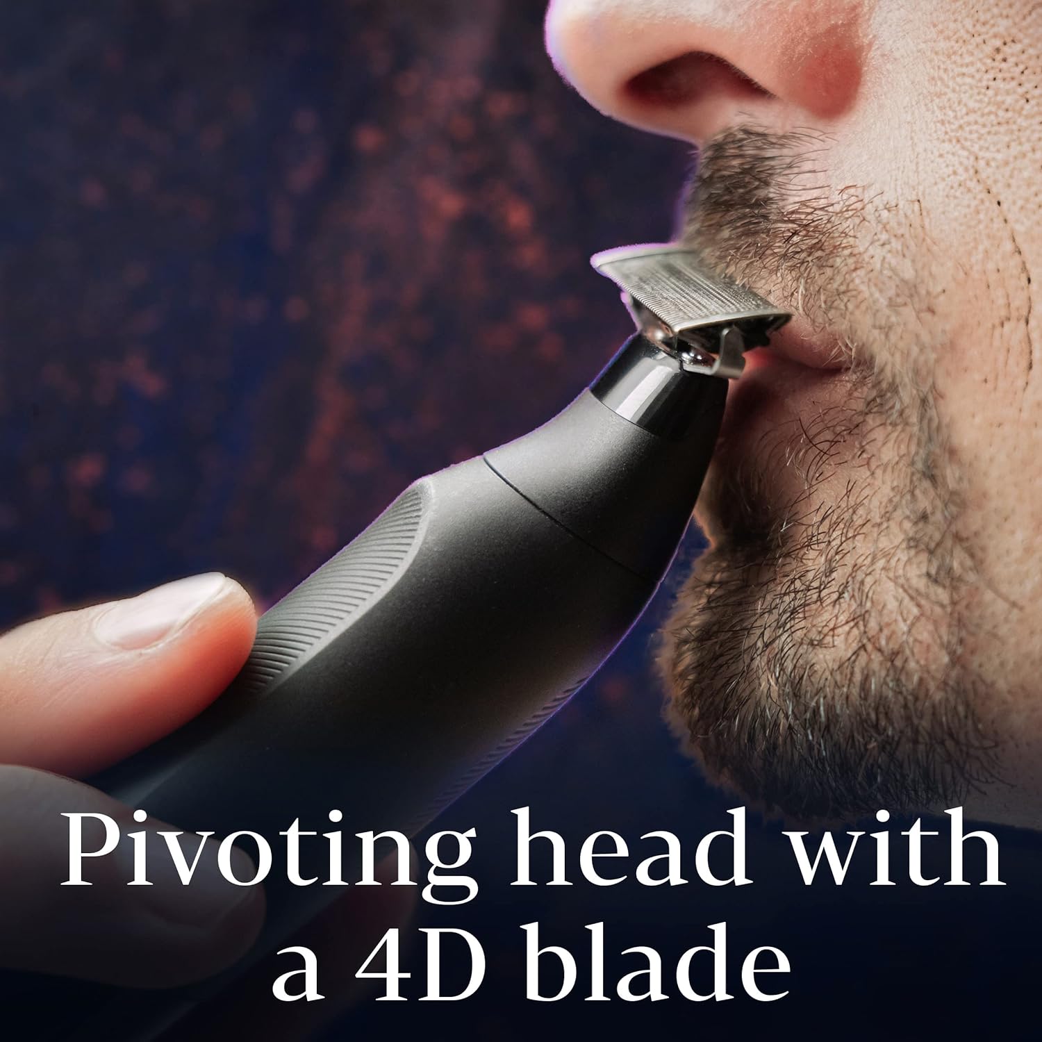 King C. Gillette All-in-One Stubble Trimmer: Cordless, Waterproof, 4D Blade  - BLACK