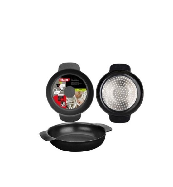 Ibili Indubasic 18cm Double-Handle Frying Pan – Black
