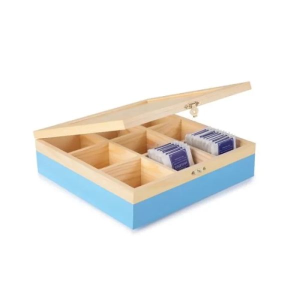 Ibili 9-Compartment Tea Box – Elegant Tea Organizer