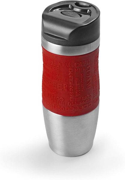 Ibili 500ml Stainless Steel Mug – Burgundy | Stylish & Durable