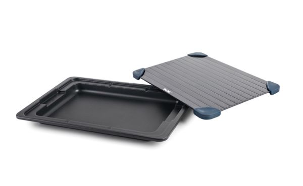 Ibili Aluminum Tray for Thawing Frozen Food – Black