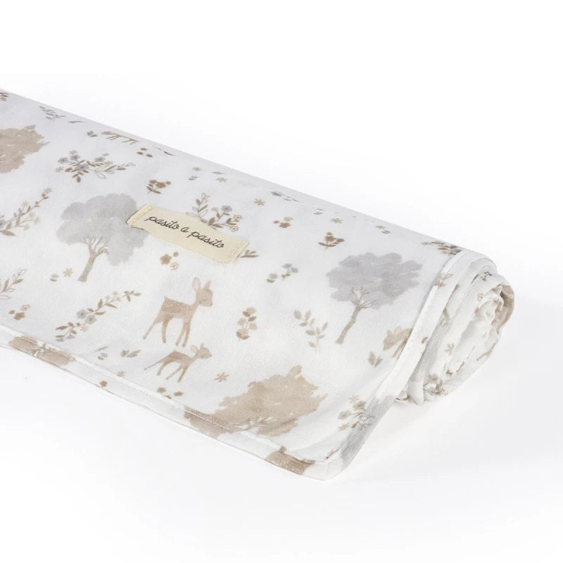 Pasito a Pasito Nara Beige Baby Sheet Set – 100% Cotton