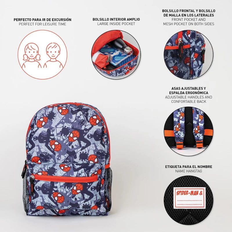 Cerda Kids Free Time Spiderman Backpack – Age 3+