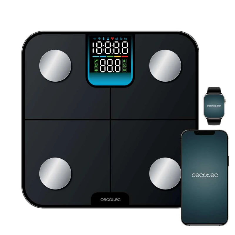 Cecotec Surface Precision HealthySmart Smart Bathroom Scale 25 Body Parameters Bluetooth