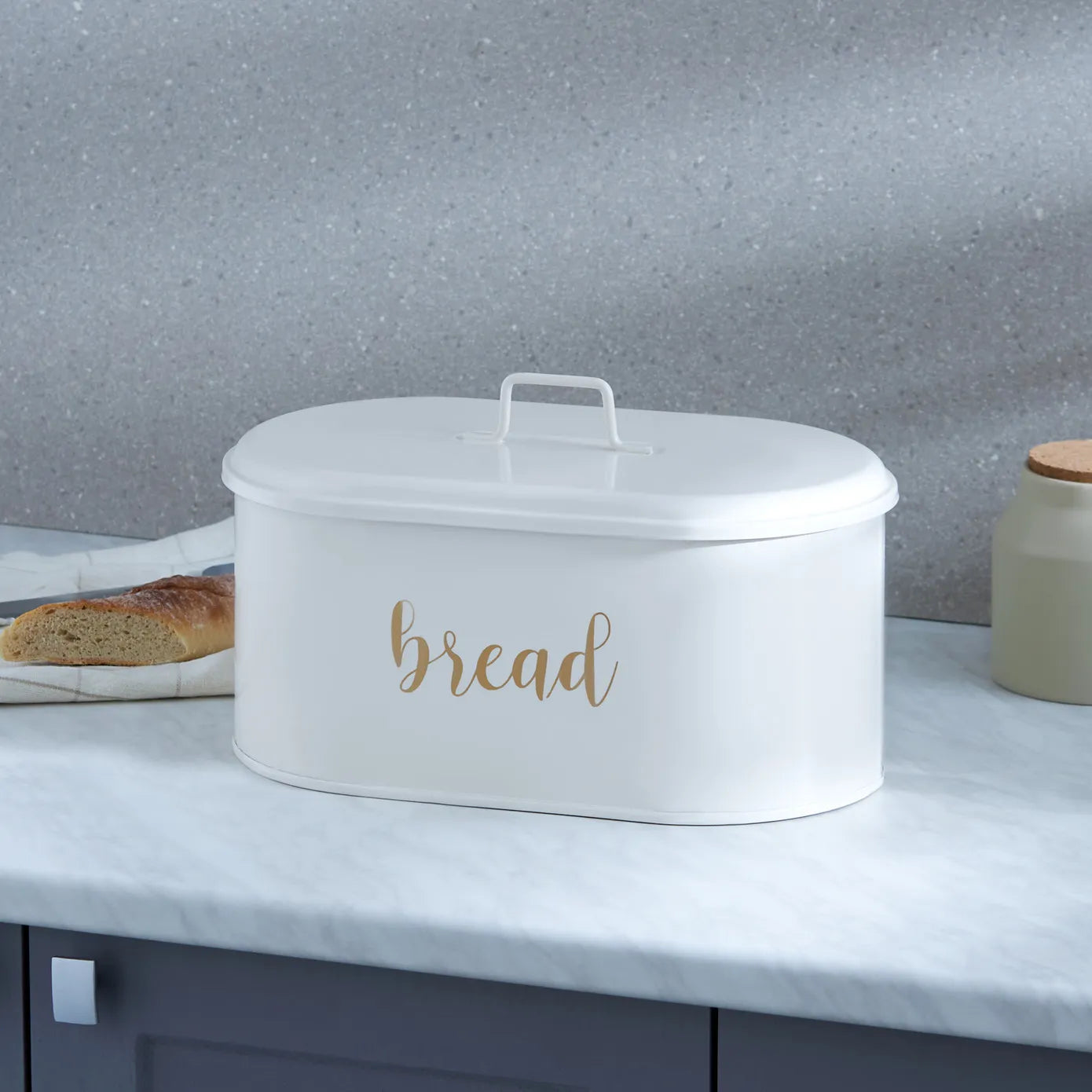 KARACA Monroe Cream Bread Bin – Elegant Kitchen Style