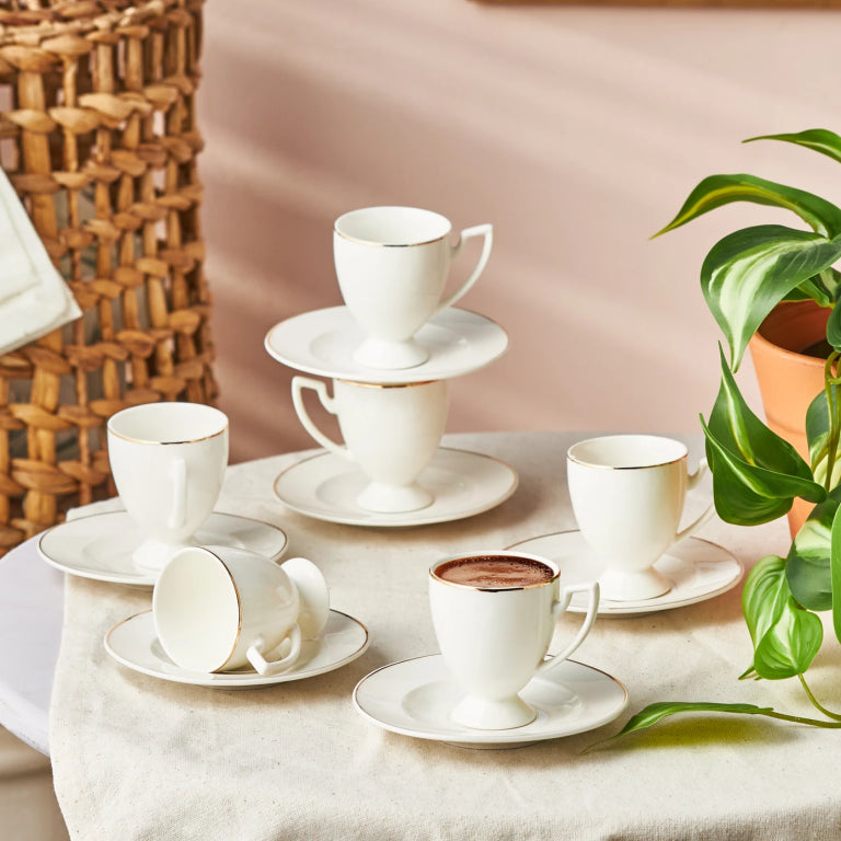 KARACA BOYOZ 85 ml Coffee Cup Set of 6 – Stylish Design