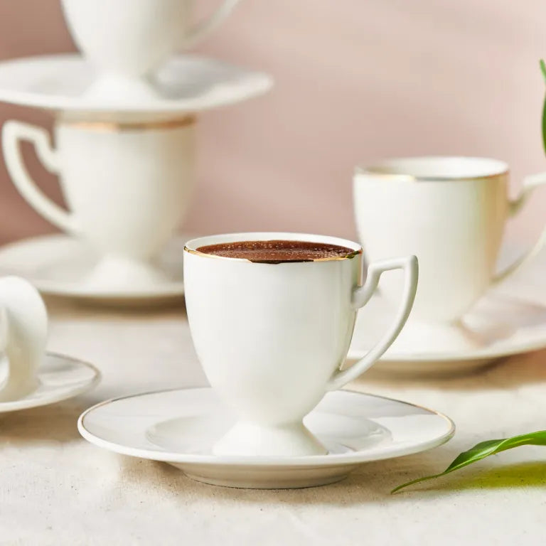 KARACA BOYOZ 85 ml Coffee Cup Set of 6 – Stylish Design