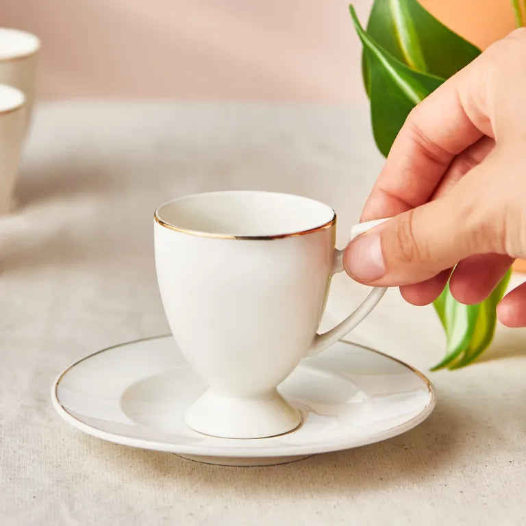 KARACA BOYOZ 85 ml Coffee Cup Set of 6 – Stylish Design