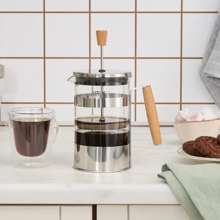 KARACA Drew French Press, 800ml – Stylish Metal Design