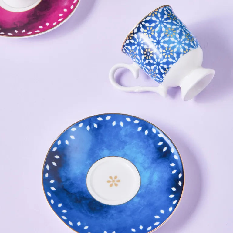 Karaca Ruby Coffee Set for 6 – Multicolor Elegance