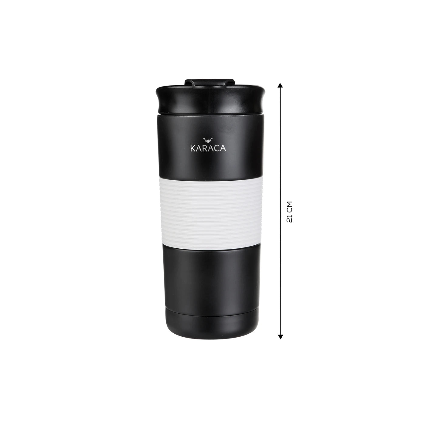 KARACA Zenix Black Thermos 430ml – Sleek & Practical
