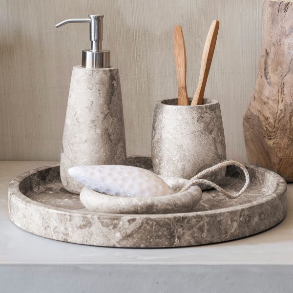 Aquanova Conor Round Tray Beige – Stylish & Functional