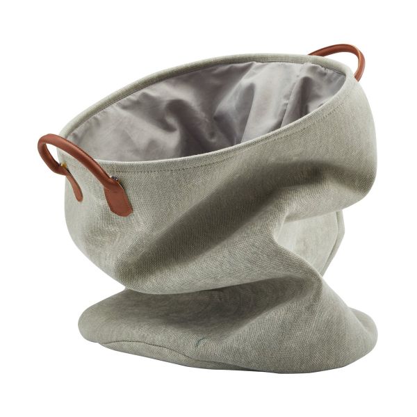 Aquanova York Laundry Basket 76L - Light Gray Green