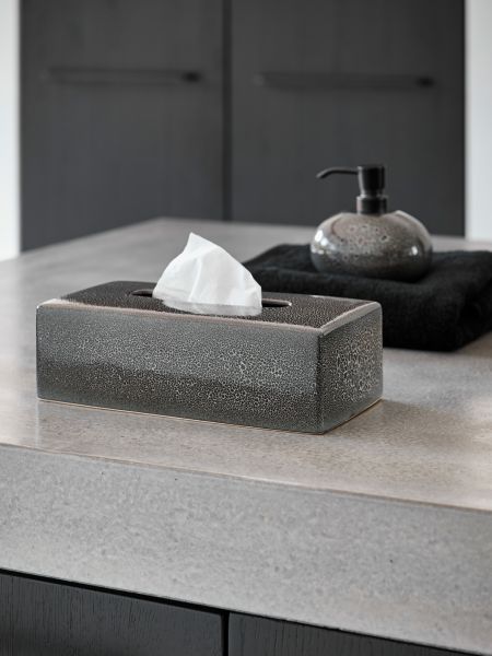 Aquanova Ugo Black Tissue Box – Stylish Bathroom & Home