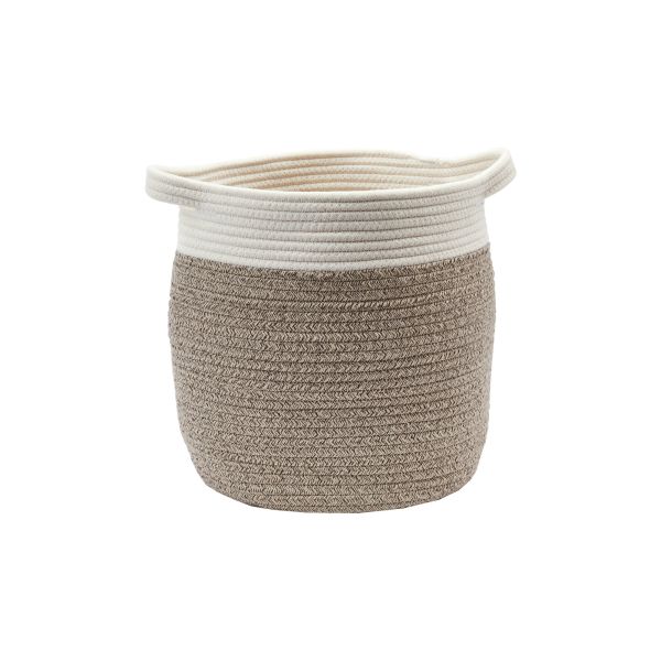 Aquanova Osman 30×30 cm Storage Basket – Beige & White