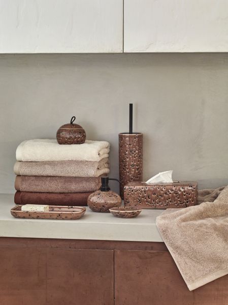 Aquanova Ugo Liquid Soap Dispenser - Brown for Bathroom