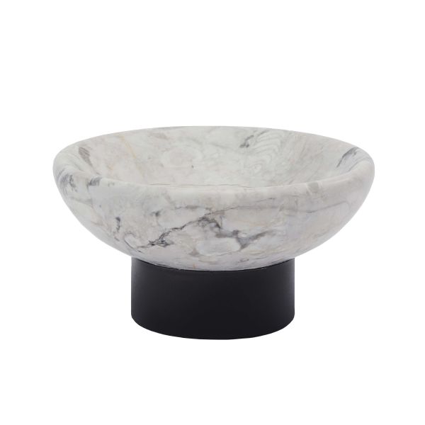 Aquanova Nero Soap Dish – White & Gray