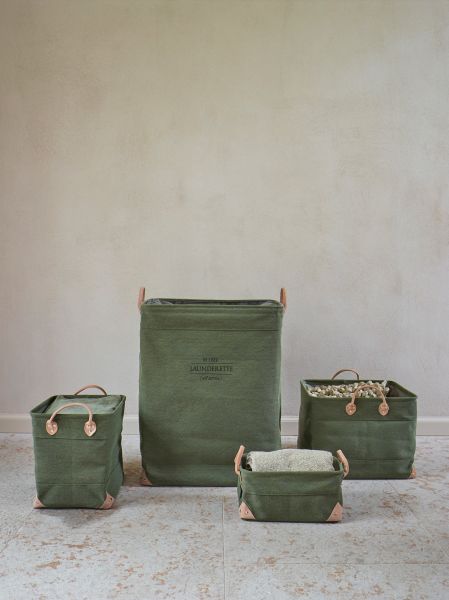 Aquanova Lubin Laundry Basket 113L – Stylish Green