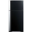Hitachi R-VG800PJ7 Top Freezer Refrigerator 550L Black Glass | Twin Fan Cooling